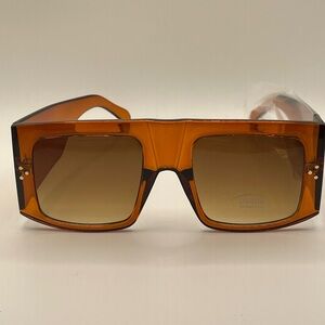 Fashion Nova Bold Amber Sunglasses